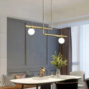 GobekUsa LED Linear Hanging Lamp for Home Modern Minimalist Living Room Chandelier