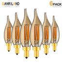 GobekUsa Dimmable LED Filament Candelabra Bulb for Pendant Lamp - 2700K