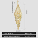 GobekUsa Crystal Loft Pendant Light: Sleek Spiral Staircase Chandelier
