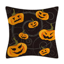 GobekUsa Halloween Linen Cushion Cover for Living Room Decor and Sofa - Trick or Treat