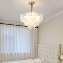 GobekUsa French Cream Crystal Chandelier for Luxury Living Room, Net Red Feather Design
