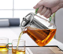 GobekUsa Glass Teapot 550ml Infuser Strainer Puer Tea Pot Gaiwan Kettle Pu Erh Set