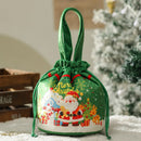 GobekUsa Christmas Eve Apple Bag: Festive Handheld Gift Bag for Santa Candy 和 Children