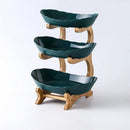 GobekUsa 3-Layer Table Plates Set: Dinnerware, Fruit Bowl, Snack Stand, Cake Plate, Salad Bowl