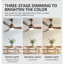GobekUsa 52" DC Motor Ceiling Fan with LED Light & Remote Control