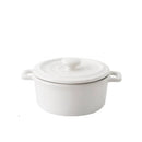 GobekUsa Ceramic Mini Soup and Dessert Bowl with Cover - Multipurpose Cookware for Baby Food, Steaming, and Stewing