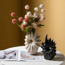 GobekUsa Conch Shape Ceramic Vase for Artificial Flower Arrangements