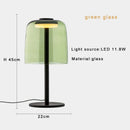 GobekUsa Glass Table Lamp - Nordic Style Nightstand Lamp, Adjustable Brightness, Minimalist Design