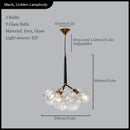 GobekUsa Glass Balls Ceiling Pendant Lights Minimalist Living Room Chandelier Shop Bar Decor