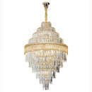 GobekUsa Elegant Crystal Chandelier: Modern European Lighting for Living, Dining & Bedroom