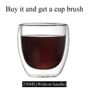 GobekUsa Double Wall Borosilicate Glass Mug Heat Resistant Tea Coffee Cup