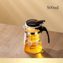 GobekUsa Glass Teapot with One-button Filtration for High-temperature Tea Brewing
