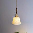 GobekUsa Ceramic Copper LED Pendant Light for Kitchen Dining Bedroom Decor