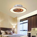 GobekUsa LED Remote Control Chandelier Ceiling Fan Light for Bedroom Living Room