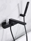 GobekUsa Brushed Gold Wall Mounted Waterfall Bathtub Shower Set Mixer Tap