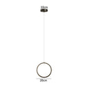 GobekUsa Black LED Pendant Light: Elegant Bedroom Hanging Lamp, Small Chandelier