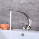 GobekUsa Brushed Gold Basin Faucet - Single Handle Bathroom Sink Faucet