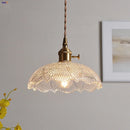 GobekUsa Clear Glass LED Pendant Bar Kitchen Nordic Copper Dining Room Suspension