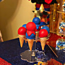 GobekUsa Acrylic Ice Cream Cone Holder Display Rack - Durable Baking Tools
