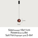 GobekUsa Gold Metal Luster Pendant for Bedside & Kitchen Island - Minimalist LED Hanging Light