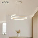 GobekUsa Black/White Spiral Chandelier for Living Dining Kitchen. Trendy Round Indoor Lighting Fixture.