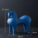 GobekUsa Abstract Ceramic Horse Sculpture Decorative Figurine