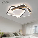GobekUsa LED Chandelier: Black White Modern Lighting for Living Study Room Luminaire