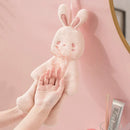 GobekUsa Cartoon Rabbit Hand Towel - Thick Coral Velvet Absorbent for Bathroom Kitchen