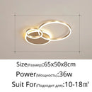 GobekUsa Gold LED Chandelier for Living Study Room Indoor Lighting Luminaire