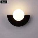 GobekUsa Glass Ball LED Wall Lamp for Bedroom, Living Room, Study - Simple & Elegant
