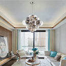 GobekUsa Glass Ball Ceiling Chandelier for Living Room Dining Bedroom - Nordic Air Bubble Pendant Light