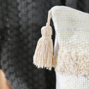 GobekUsa Boho Geometric Tufted Tassel Cushion Cover 30x50/45x45cm