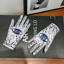 GobekUsa Ceramic Witch Palmistry Hand Jewelry Holder Stand Mystic Fortune Teller Figurine
