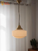 GobekUsa Brass Glass Pendant Lights LED E27 Gold Lustre Ceiling Lamp