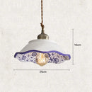 GobekUsa Chinese Style Porcelain Hanging Lamp for Clothing Store & Bedroom