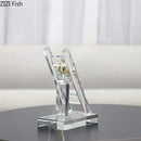 GobekUsa Golden Figures Resin Sculpture: Creative Staircase Desk Decoration