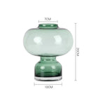 GobekUsa Green Gourd Vase: Round Geometric Circle Terrarium for Home Decor