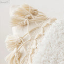 GobekUsa Ivory Pompom Tassel Pillow Cover 45x45cm/30x50cm Home Decor Sofa Seasonable