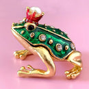 GobekUsa Crystal Animal Figurines Trinket Box Hand Painted Ring Holder Dresser Decor Wedding Gift