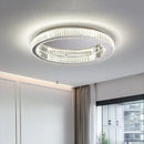 GobekUsa Crystal Circle Ceiling Chandelier: Modern LED Indoor Lighting for Living Room, Bedroom & Study