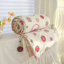 GobekUsa Breathable Double Gauze Queen Quilt with Soya Fibre Filling