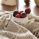 GobekUsa English Newspaper Style Photography Props Backdrops Placemat Tablecloth Tea Towel Mats
