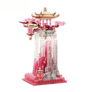 GobekUsa Dream Glass Fu Yue Pavilion Ornament: Ancient Style Indoor Decor for Special Occasions