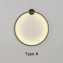 GobekUsa Circular Wall Lamp LED Lighting for Bedroom Living Room Atmosphere