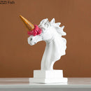 GobekUsa Ice Cream Horsehead Statue for Modern Home Decor