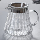 GobekUsa Glass Coffee Carafe, 600ml Pour Over Pot with Rubber Lid