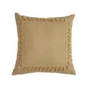 GobekUsa Boho Linen Cotton Pillow Cover with Tassels - Beige Square/Rectangular 45x45cm/30x50cm