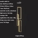 GobekUsa LED Rectangle Staircase Chandelier Pendant Lighting for Modern Living Room Decor