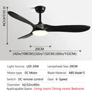 GobekUsa 60Inch Ceiling Fan with Remote Control, LED Light - 3 Blade DC 30W Copper Motor