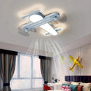 GobekUsa Kids Room Airplane Ceiling Fan Light Fixture